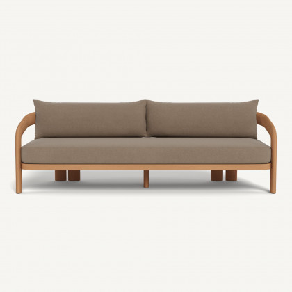 Harbour Chloe 3 Seat Sofa - Teak Natural / Panama Coco