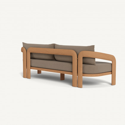 Harbour Chloe 3 Seat Sofa - Teak Natural / Panama Coco