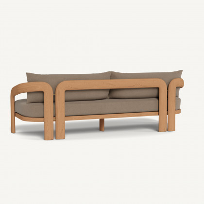 Harbour Chloe 3 Seat Sofa - Teak Natural / Panama Coco