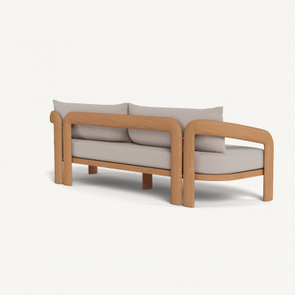 Harbour Chloe 3 Seat Sofa - Teak Natural / Panama Marble
