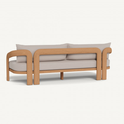 Harbour Chloe 3 Seat Sofa - Teak Natural / Panama Marble