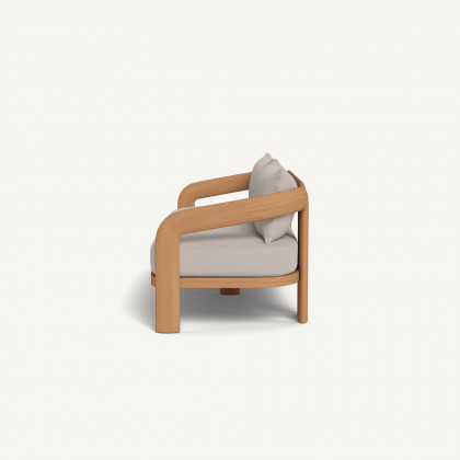 Harbour Chloe 3 Seat Sofa - Teak Natural / Panama Marble