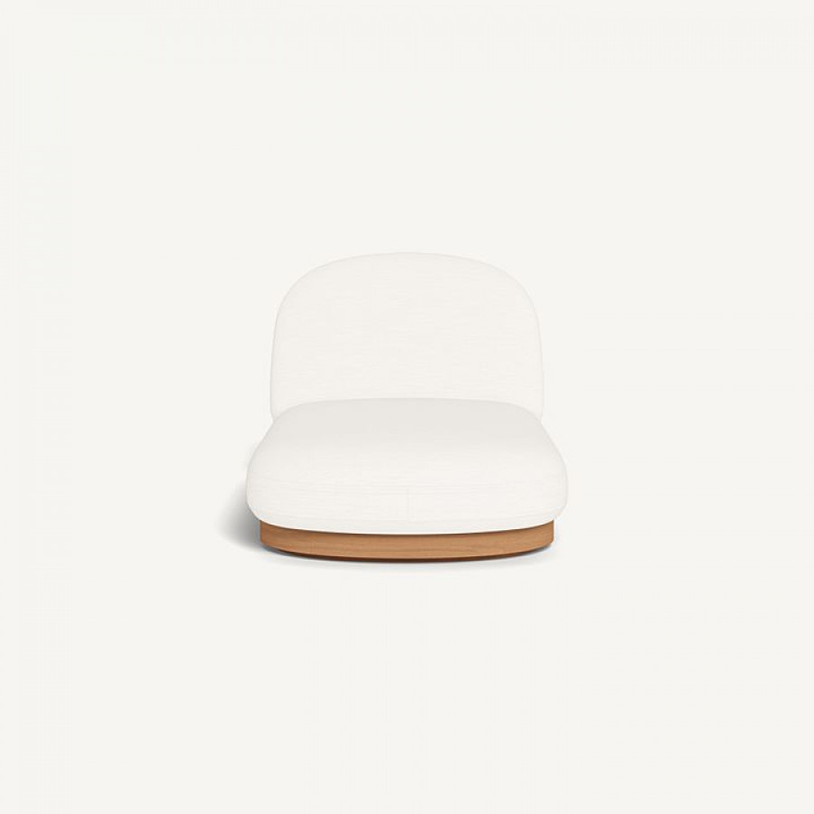 Harbour Como Sun Lounge - Sealed Teak Natural / Panama Blanco