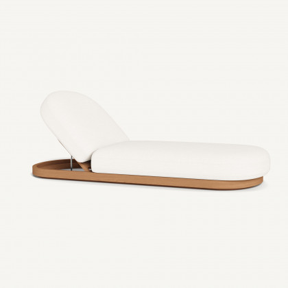 Harbour Como Sun Lounge - Sealed Teak Natural / Panama Blanco