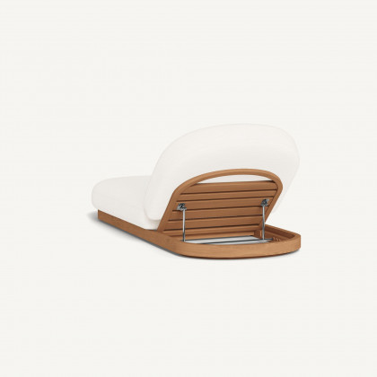 Harbour Como Sun Lounge - Sealed Teak Natural / Panama Blanco