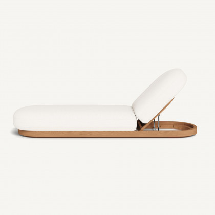 Harbour Como Sun Lounge - Sealed Teak Natural / Panama Blanco