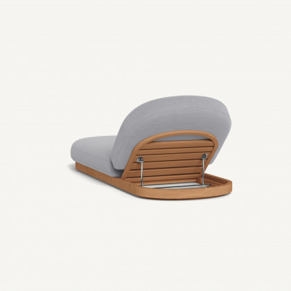 Harbour Como Sun Lounge - Sealed Teak Natural / Panama Cloud