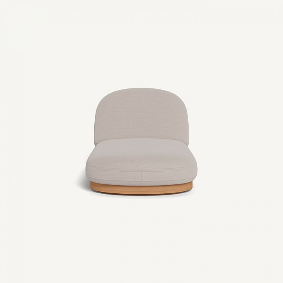 Harbour Como Sun Lounge - Sealed Teak Natural / Panama Marble