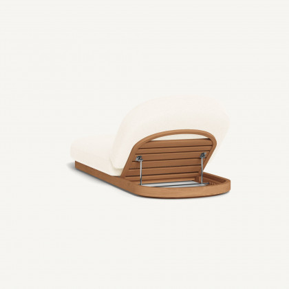 Harbour Como Sun Lounge - Sealed Teak Natural / Riviera Ivory