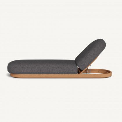 Harbour Como Sun Lounge - Sealed Teak Natural / Riviera Slate