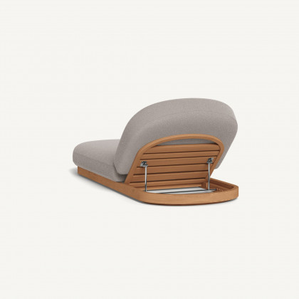 Harbour Como Sun Lounge - Sealed Teak Natural / Riviera Stone