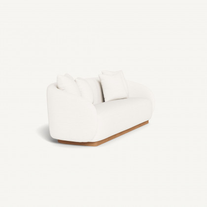 Harbour Como 3 Seat Sofa - Sealed Teak Natural / Panama Blanco