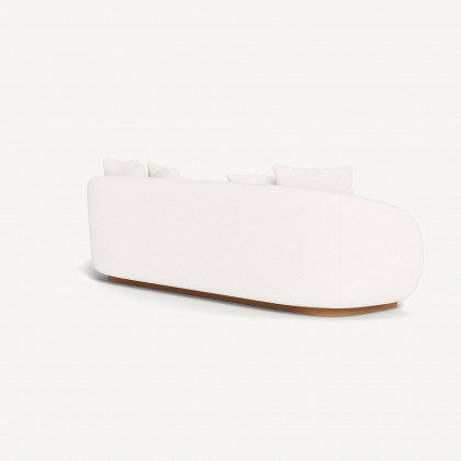 Harbour Como 3 Seat Sofa - Sealed Teak Natural / Panama Blanco