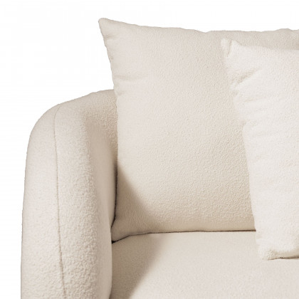 Harbour Como 2 Seat 1 Arm Left - Sealed Teak Natural, Copacabana Midnight
