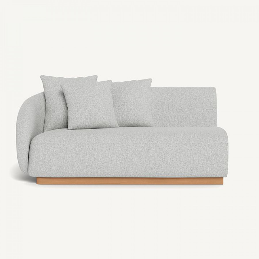 Harbour Como 2 Seat 1 Arm Left - Sealed Teak Natural / Copacabana Sand