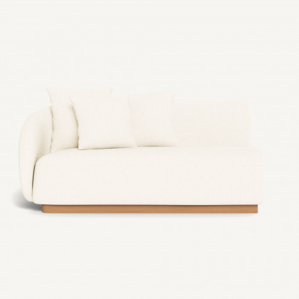 Harbour Como 2 Seat 1 Arm Left - Sealed Teak Natural / Riviera Ivory