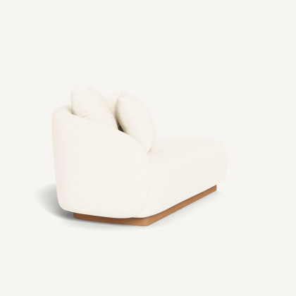 Harbour Como 2 Seat 1 Arm Left - Sealed Teak Natural / Riviera Ivory