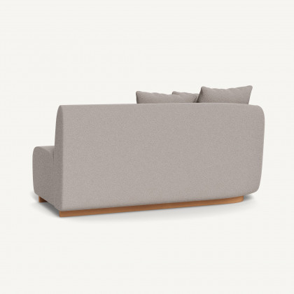 Harbour Como 2 Seat 1 Arm Left - Sealed Teak Natural / Riviera Stone