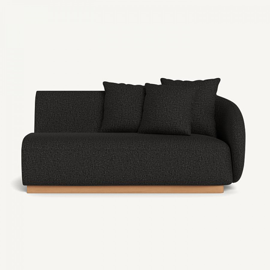 Harbour Como 2 Seat 1 Arm Right - Sealed Teak Natural / Copacabana Midnight