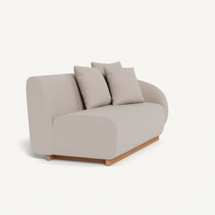 Harbour Como 2 Seat 1 Arm Right - Sealed Teak Natural / Panama Marble