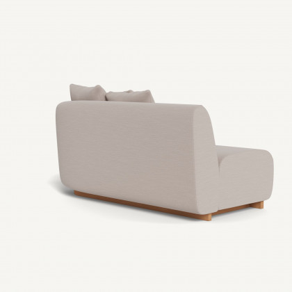 Harbour Como 2 Seat 1 Arm Right - Sealed Teak Natural / Panama Marble