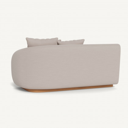 Harbour Como 2 Seat 1 Arm Right - Sealed Teak Natural / Panama Marble