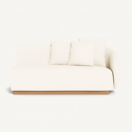 Harbour Como 2 Seat 1 Arm Right - Sealed Teak Natural / Riviera Ivory