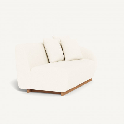 Harbour Como 2 Seat 1 Arm Right - Sealed Teak Natural / Riviera Ivory
