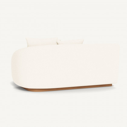 Harbour Como 2 Seat 1 Arm Right - Sealed Teak Natural / Riviera Ivory