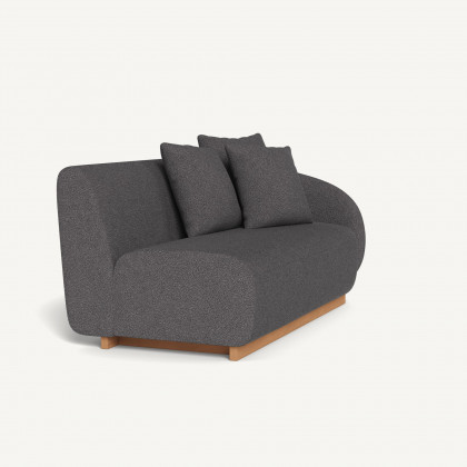 Harbour Como 2 Seat 1 Arm Right - Sealed Teak Natural / Riviera Slate