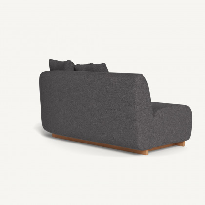 Harbour Como 2 Seat 1 Arm Right - Sealed Teak Natural / Riviera Slate