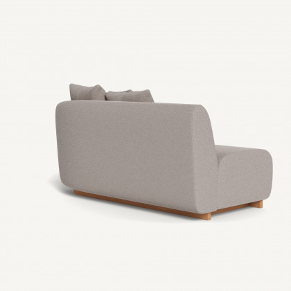 Harbour Como 2 Seat 1 Arm Right - Sealed Teak Natural / Riviera Stone