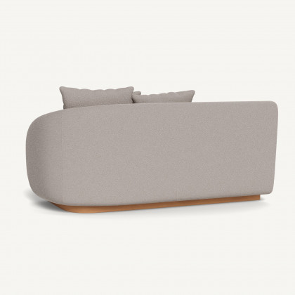 Harbour Como 2 Seat 1 Arm Right - Sealed Teak Natural / Riviera Stone