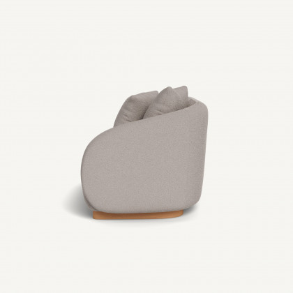 Harbour Como 2 Seat 1 Arm Right - Sealed Teak Natural / Riviera Stone