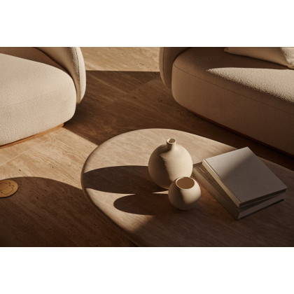 Harbour Como Swivel Lounge Chair - Sealed Teak Natural / Copacabana Sand