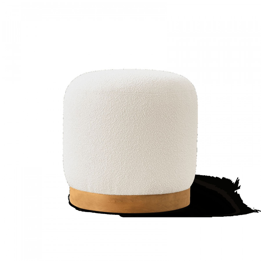 Harbour Como Footstool - Sealed Teak Natural, Copacabana Sand
