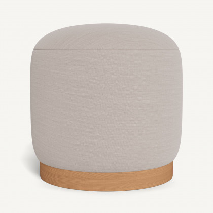 Harbour Como Footstool - Sealed Teak Natural / Panama Marble