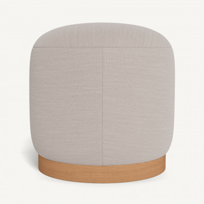 Harbour Como Footstool - Sealed Teak Natural / Panama Marble