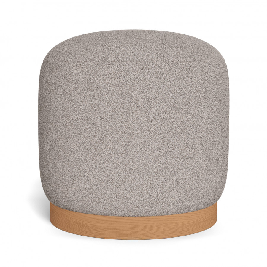Harbour Como Footstool - Sealed Teak Natural / Riviera Stone