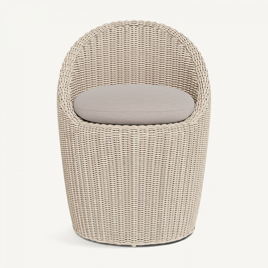 Harbour Cordoba Dining Chair - Twisted Wicker Oyster / Panama Marble