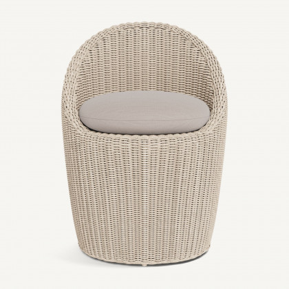 Harbour Cordoba Dining Chair - Twisted Wicker Oyster / Panama Marble