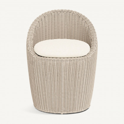 Harbour Cordoba Dining Chair - Twisted Wicker Oyster / Riviera Ivory