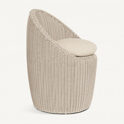Harbour Cordoba Dining Chair - Twisted Wicker Oyster / Riviera Sand