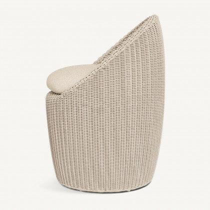 Harbour Cordoba Dining Chair - Twisted Wicker Oyster / Riviera Sand