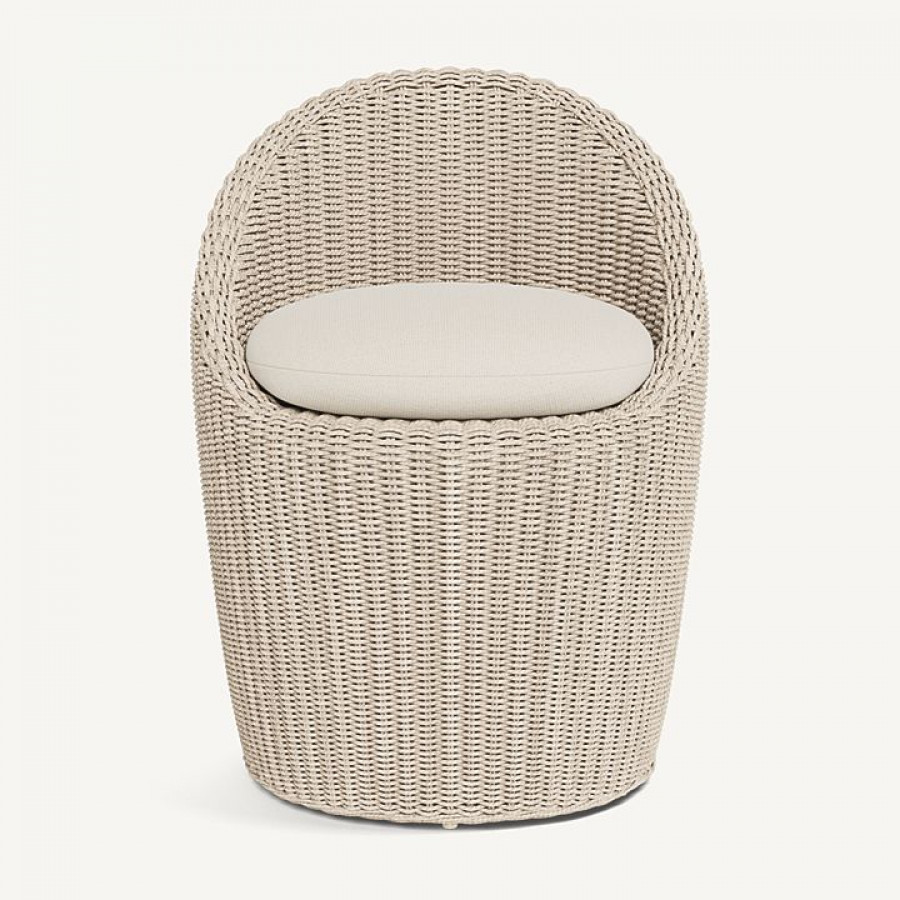 Harbour Cordoba Dining Chair - Twisted Wicker Oyster / Siesta Ivory