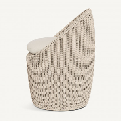 Harbour Cordoba Dining Chair - Twisted Wicker Oyster / Siesta Ivory