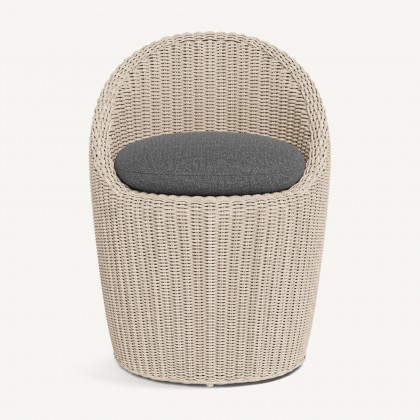 Harbour Cordoba Dining Chair - Twisted Wicker Oyster / Siesta Slate