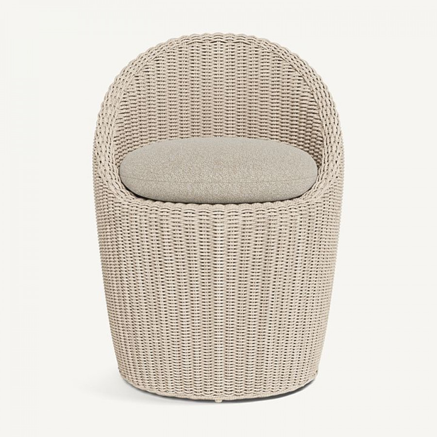 Harbour Cordoba Dining Chair - Twisted Wicker Oyster / Siesta Taupe