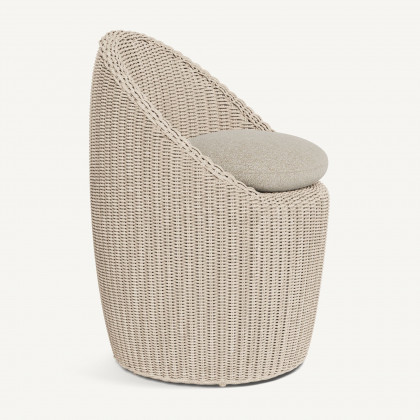 Harbour Cordoba Dining Chair - Twisted Wicker Oyster / Siesta Taupe