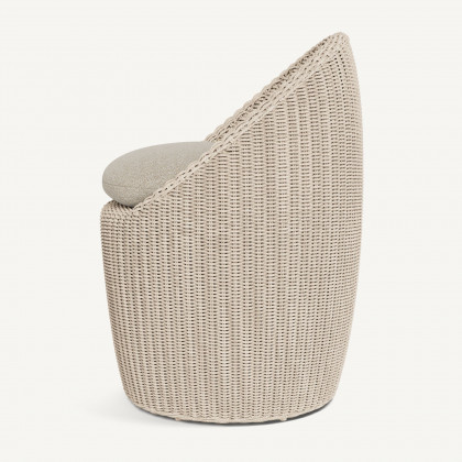 Harbour Cordoba Dining Chair - Twisted Wicker Oyster / Siesta Taupe